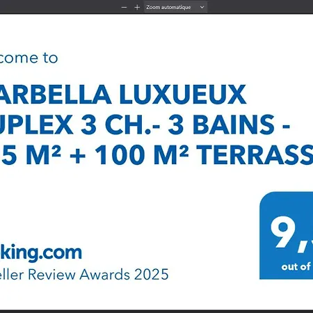 Apartmán Marbella Luxueux Duplex 3 Ch.- 3 Bains - 155 M² + 100 M² Terrasses Estepona